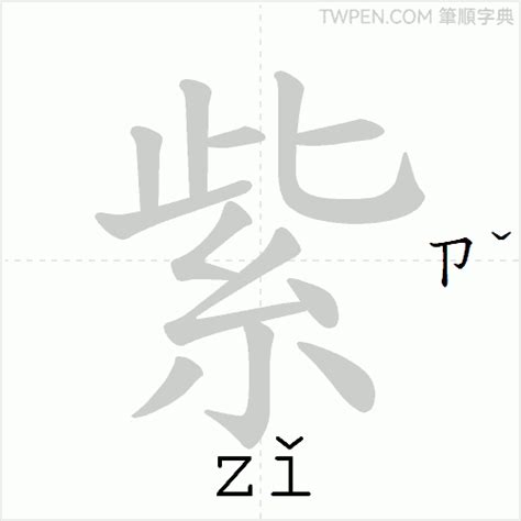 紫 筆畫|「紫」字的筆順、筆劃及部首